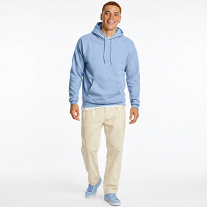 High Quality <b>Men</b> And Women <b>Black</b> Color Blank Pullover Hoodie With Kangaroo Pocket For Sale Hoodie - Product Image 1