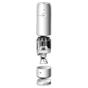 Ensemble moulin à sel et à poivre électrique minimaliste populaire en acier inoxydable avec réglage de la grosseur, design portable pour chefs - Product Image 3