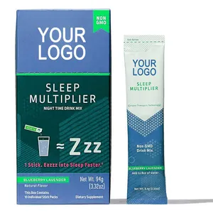 Melatonin 3mg l-theanine Juce lezzet tozu anında içecek karıştırma tozları yardım uyku yardım için daha iyi uyku