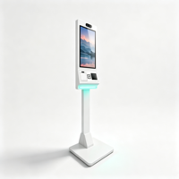 Kiosque de commande mural à écran tactile de 21,5, 24, 32, 43, 49 pouces, kiosque de paiement pour restaurant avec lecteur de code QR, imprimante de reçus