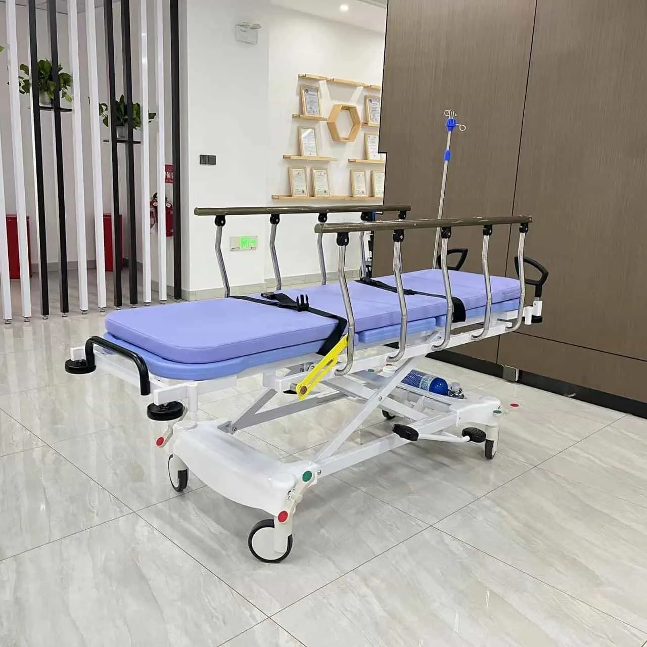 Medical hydraulic patient transfer stretcher bed multifunctional emergency stretcher trolley