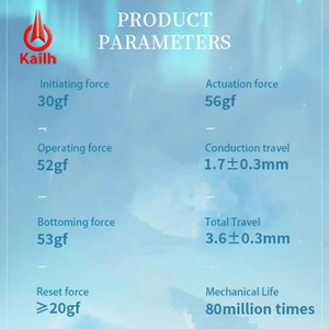 Forniture all'ingrosso di tastiere personalizzate premium, switch tattili Kailh Arctic Fox IP54 BOX con 80 milioni di cicli di pressione per fornitori di periferiche di fascia alta - Product Image 3