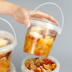 Cubo desechable para peras estofadas de 501-600 ml, material de grado alimenticio para bebidas frías, tiendas de té con leche - Product Image 3