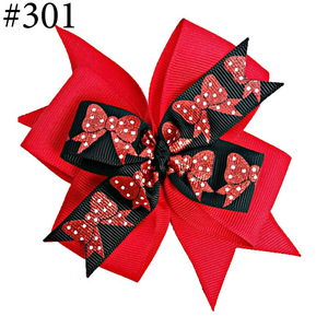 Lazos para el pelo <span class=keywords><strong>Paris</strong></span>, Sister & Fun Bows, tipo pinwheel, de cinta sólida, estilo boutique, para niñas, accesorios de pinza para el pelo - Product Image 6