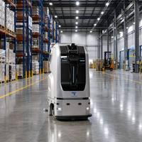Robot de nettoyage de sols TN70, grande capacité, remplissage automatique d'eau, autonome, pour écoles, centres commerciaux, ateliers, commerces de détail