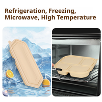 Boîte à emporter personnalisée en amidon de maïs biodégradable, compatible micro-ondes, style chinois, écologique, conteneur alimentaire jetable pour