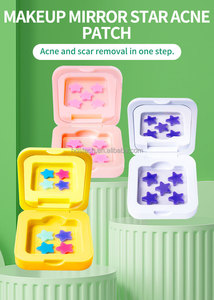 แผ่นแปะสิวเจลน้ำแบบกล่องกระจกแต่งหน้าลายหน้ายิ้มน่ารักและดาวหลากสีสัน - Product Image 5