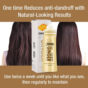 Shampoo au gingembre pour cheveux grisonnants, shampooing pour le soin du cuir chevelu sec et irrité, extrait d'huile de gingembre, formule fortifiante pour les cheveux, pour hommes et femmes - Product Image 2