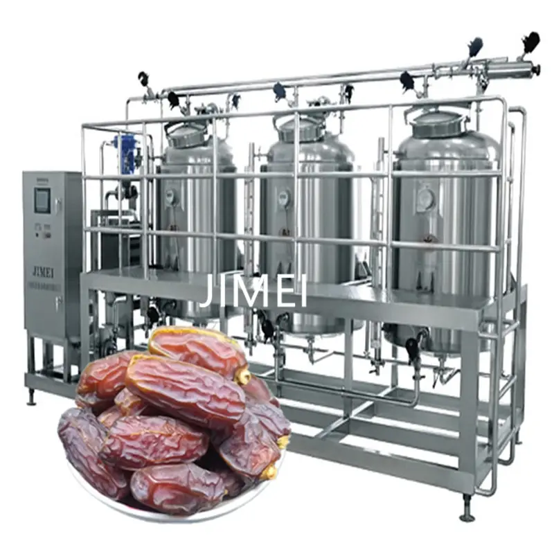 تواريخ مسحوق لصق خط إنتاج مواعيد شراب ماكينة تواريخ ماكينة معالجة فاكهة