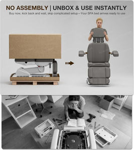 Camas de masaje facial curvas eléctricas inteligentes RONGJIA, camas de belleza para extensiones de pestañas, muebles para salón de belleza - Product Image 6