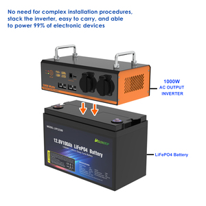 Station d'alimentation portable compacte 12,8 V 100 Ah tout-en-un avec batterie LiFePO4 pour l'énergie solaire hors réseau et la sauvegarde d'urgence - Product Image 1