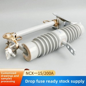 Cầu chì Gốm cao áp ngoài trời RW12-15/200A với điện áp định mức 500V Giá đỡ cầu chì Thả Công suất cao/thấp - Product Image 6