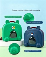 Kinderen EVA fruit-patroon teddybeer rugzak met luchtgevulde rugzitting, transparant venster, kleuterschooltas, 21L inhoud