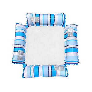 <span class=keywords><strong>Cama</strong></span> Flotante Inflable para Piscina, Plegable, Nuevo Diseño, Malla de PVC a Rayas, Hamaca Acuática, Silla Reclinable Individual - Product Image 3