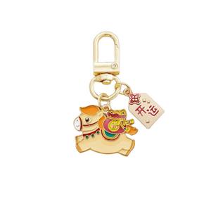 धातु घोड़े की कीचेन बैग आकर्षण 2026 राशि चीनी नए साल के स्मारिका उपहार - Product Image 5