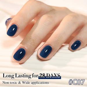 KAMUA Lot de 2 vernis à ongles en gel 15ml <span class=keywords><strong>Bleu</strong></span> <span class=keywords><strong>marine</strong></span> classique, effet brillant intense, longue tenue, séchage UV/LED, pour <span class=keywords><strong>manucure</strong></span> professionnelle à domicile - Product Image 3