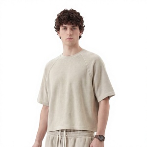T-shirt Homme de Haute Qualité en Gros Personnalisé 100% Coton Vierge Coupe Ample et Épaisse Style Streetwear Décontracté - Product Image 2