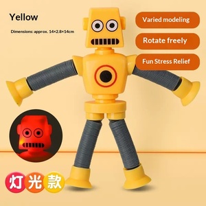 Juguete Sensorial Antiestrés de Jirafa Elástica Personalizada al por Mayor con Luz LED y Ventosa para Niños, Alivio de la Ansiedad y Juego - Product Image 6
