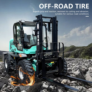 Carrello Elevatore <span class=keywords><strong>Diesel</strong></span> 4WD per Interni da 1,5T con Montante a 3 Sezioni e Pneumatici Solidi per Fattoria e Magazzino - Product Image 4