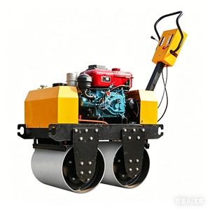 Mini-compacteur d'asphalte à double tambour, rouleau vibratoire, rouleau de construction à moteur diesel - Product Image 3