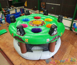 Ngoài trời Xmas Carnival Grand bên ZAP một nốt ruồi trò chơi thể thao Inflatable IPS tốc độ ánh sáng Gingerbread Bash trò chơi - Product Image 3