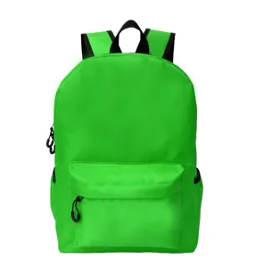 批发热卖豪华防水书包耐用绿色简约设计女生背包高中书包