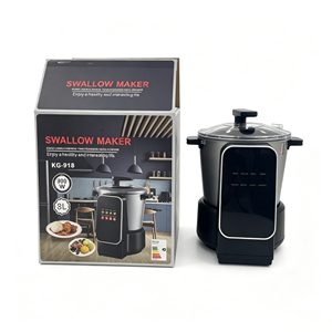 Machine à piler le Fufu électrique automatique avec fonction de chauffage, <span class=keywords><strong>robot</strong></span> <span class=keywords><strong>culinaire</strong></span> <span class=keywords><strong>professionnel</strong></span> 6L en acier inoxydable pour la cuisine - Product Image 6