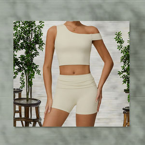 Ensemble de sport 2 pièces respirant imprimé pour femme 2026 – Combinaison longue en Spandex/Nylon avec soutien-gorge de sport intégré pour le yoga - Product Image 4