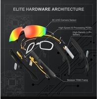 SANVNET SNT STRIDE Gafas Inteligentes Antivibración para Ciclismo con Cámara de 8MP, Grabación de Video, Chatgpt, Gafas Deportivas Inteligentes con IA 2026