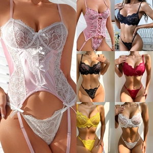 Lencería <span class=keywords><strong>Sexy</strong></span> para Mujer, Lencería Transparente, Conjuntos de Lencería Íntima, Ropa Interior sin Costuras, Lencería para Mujeres Rubias - Product Image 2