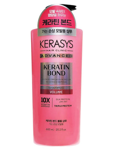 Gel volumisant à la kératine Kerasys 600 ml, cheveux abîmés, sans frisottis, traitement hydratant à l'acide aminé de soie amplifiant les cheveux - Product Image 1