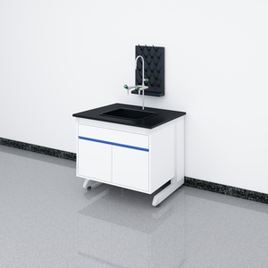 Banc d'expérimentation en acier avec panneau en résine phénolique pour meubles de laboratoire - Product Image 4