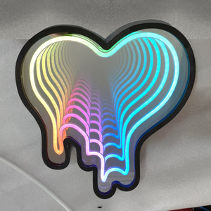 Love LED RGB Infinity Mirror Decorative Ambient Lights Factory Direct Supply, Custom Options Available - Product Image 3