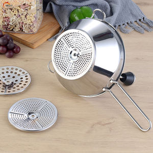 Coupe-légumes manuel multifonctionnel moderne en acier inoxydable avec 3 disques interchangeables pour les restaurants de pommes de terre - Product Image 4