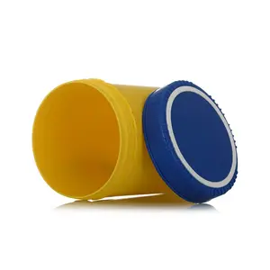 Tarro de plástico de forma redonda de boca ancha de 1000ml y 1300ml para embalaje de tabletas de pastillas de medicina con tapa de sellado desgarrable