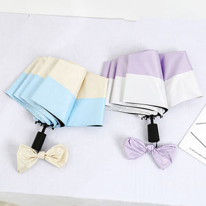 CHUVABAND 22 pulgadas 8K Creative Stripe Sunny Umbrella Venta caliente Doble propósito Viento y lluvia reforzado <span class=keywords><strong>Tres</strong></span> pliegues para viajes - Product Image 5