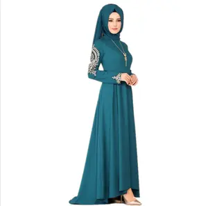 Hooded Moslim Vrouwen Hijab Jurk Lange Mouw Toevallige Leven Burkha Abaya Dubai Met Afneembare Lange Shawl