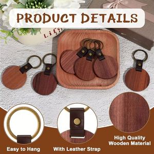 Porte-clés en bois promotionnel, petit cadeau souvenir, breloque de voiture personnalisée avec logo - Product Image 4