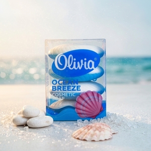 Ocean Breeze Family Bar <b>Soap</b> 4-Piece Pack with Glycerin and Lanolin for Hand and Body Care 4 × 105 g Olivia - Product Image 2