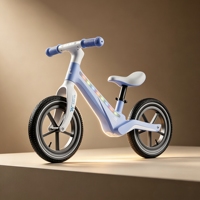 Vélo d'équilibre pour enfants avec lumière LED, cadre intégré en nylon, vélo à pousser pour tout-petits, 12/14 pouces, boîte personnalisée en option