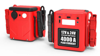 Jump Starter Multi-fungsi 12V 24V Bertenaga Baterai Isi Ulang  Arus Puncak 4000A Booster