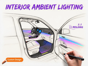 ZYCELA per <span class=keywords><strong>T</strong></span>-<span class=keywords><strong>Roc</strong></span> 2018-2022, Aggiornamento Luce Ambientale 12V LED, 64 Colori, Controllo Multifunzione, Illuminazione Interna Sinfonica - Product Image 6