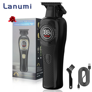 Tondeuse <span class=keywords><strong>à</strong></span> cheveux professionnelle sans fil Lanumi JK-663 pour hommes, 7500 tr/min, rechargeable par USB, écran LCD, lames en acier inoxydable - Product Image 1