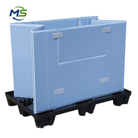 Caja de Paletización de PP Tipo Panal Apilable, Plegable y Encajable Reutilizable para Embalaje de Exportación y Transporte Logístico de Carga Pesada