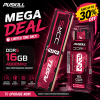 Mémoire de bureau PUSKILL DDR5 16 Go 32 Go 5600 MHz 6000 MHz UDIMM Double canal RAM pour mise à niveau d'ordinateur de bureau