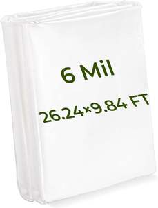 غطاء بلاستيكي للبيوت الزجاجية بسمك 6 ميل مقاوم للأشعة فوق البنفسجية، شفاف من البولي إيثيلين عالي التحمل مضاد للتقطير ومقاوم للصقيع/الرياح/الغبار - Product Image 2