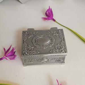 Dropshipping Shopify Creative Metal Jewelry Box Vintage Classic Treasure Chest Small Ring <b>Earring</b> Bracelet <b>Case</b> - Product Image 4