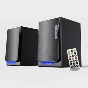 Haut-parleur de studio actif coaxial de bureau 4 pouces 2.0 à champ proche 40W avec LED et Bluetooth, alimentation CA - Product Image 1