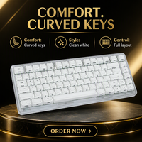Clavier MAO Cat-Style 2.0 avec touches en cristal brillant, gravées au laser, imprimées sur le côté, 119 touches personnalisables, universel, fabriqué en Chine