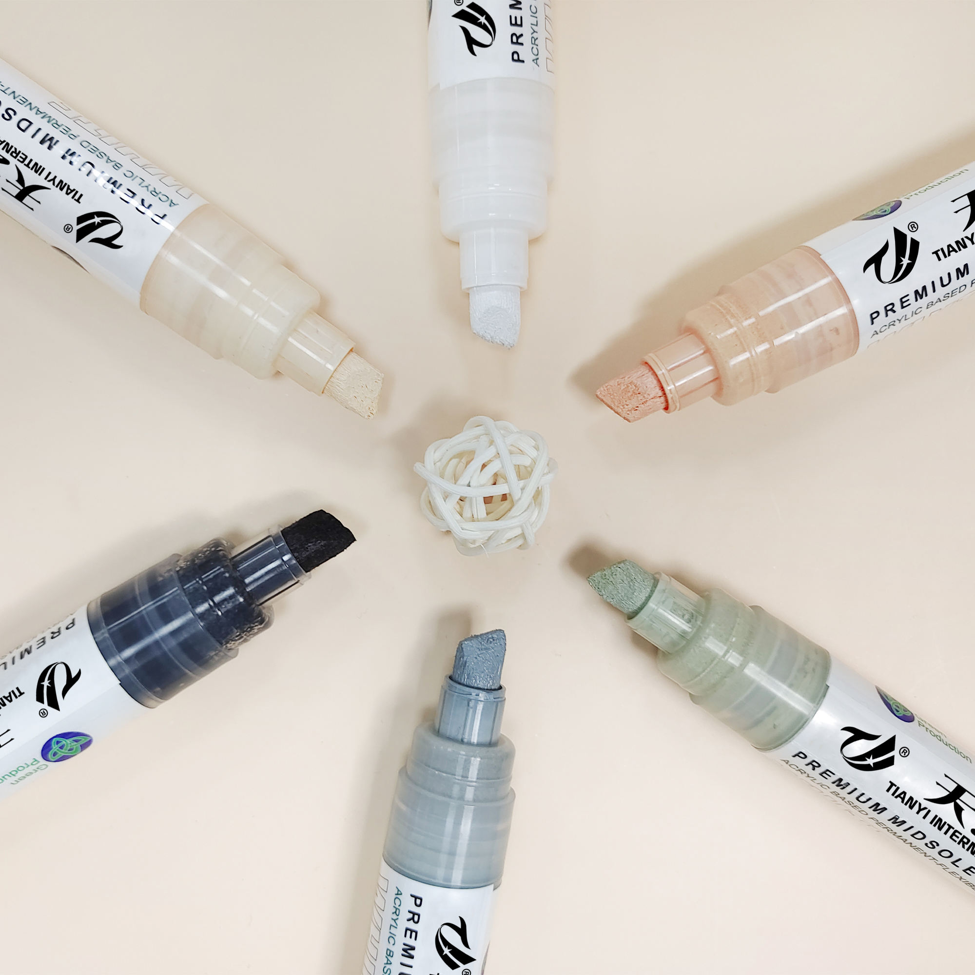 Pennarello Sbiancante Per Suole - 2 Pezzi, Vernice Permanente Per Sneakers, Bianco